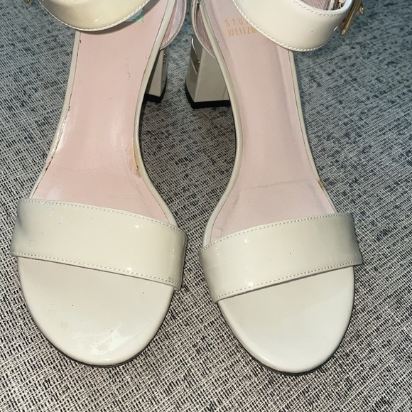 Stuart Weitzman Patent Leather Sandal Size 8.5 M - Picture 5 of 16